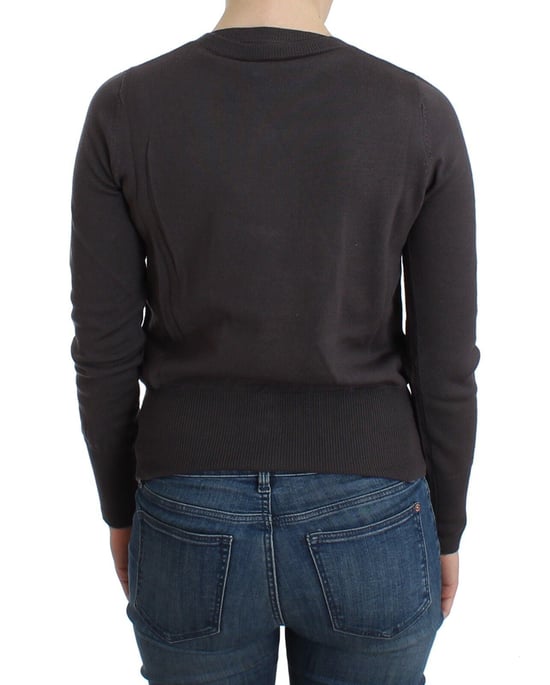 John Galliano Lila Wolle Pailletten Cardigan Strickpullover - Image 3