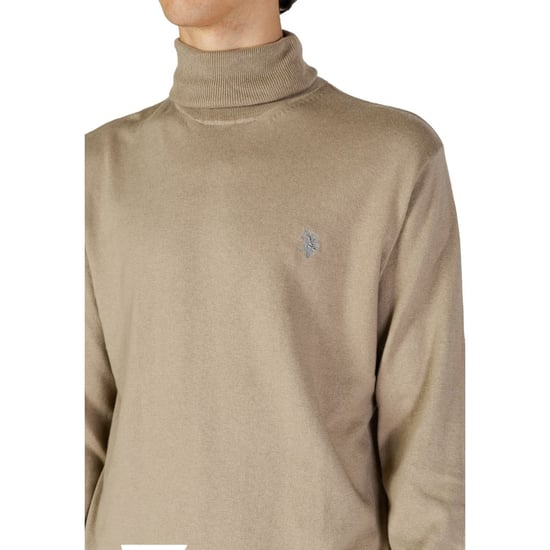 U.S. POLO ASSN. Beiger Baumwollrollkragenpullover - Image 5