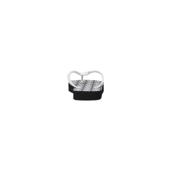 Armani Exchange Schwarz-Weiße Gummi-Flip-Flop-Sandalen - Image 4