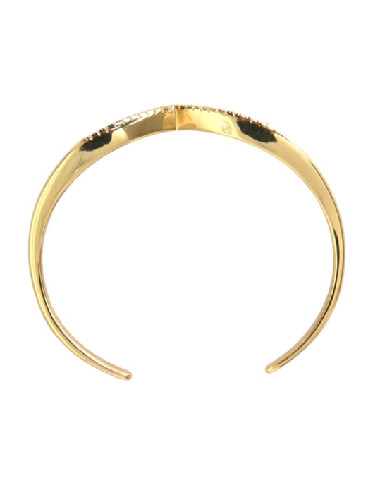 Nialaya Bogenflügel-Cuff Skyfall Gold CZ 925 Armband - Image 2