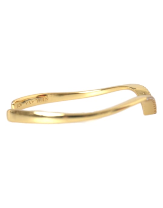 Nialaya Bogenflügel-Cuff Skyfall Gold CZ 925 Armband - Image 4