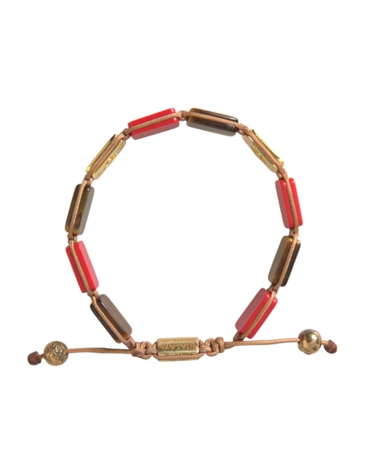 Nialaya CZ Tigerauge Rote Koralle 925 Silber Herrenarmband - Image 4