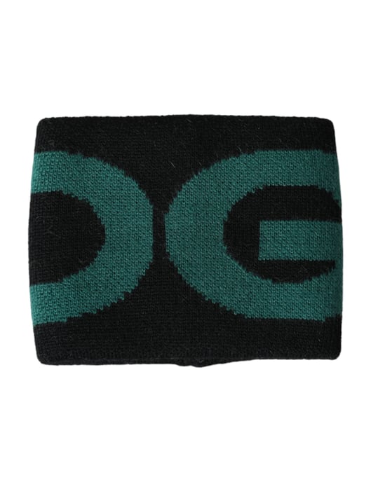 Dolce & Gabbana Schwarzes Grünes Wolllogo #DGMILLENNIALS Armband - Image 2