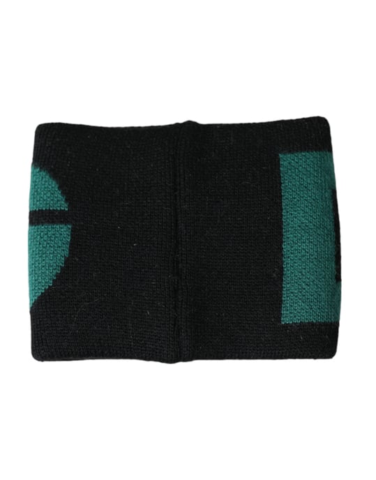 Dolce & Gabbana Schwarzes Grünes Wolllogo #DGMILLENNIALS Armband - Image 3