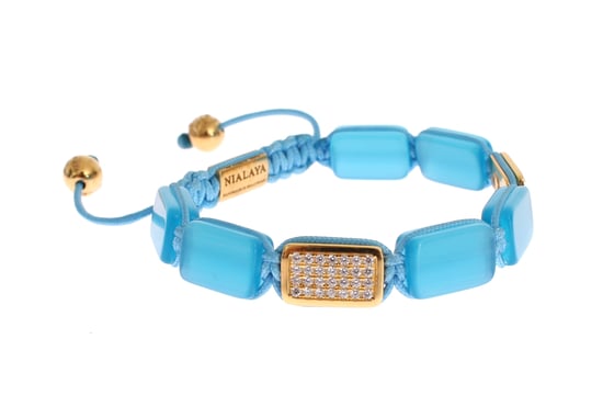 Nialaya CZ Opal 18K Gold 925 Armband - Image 4