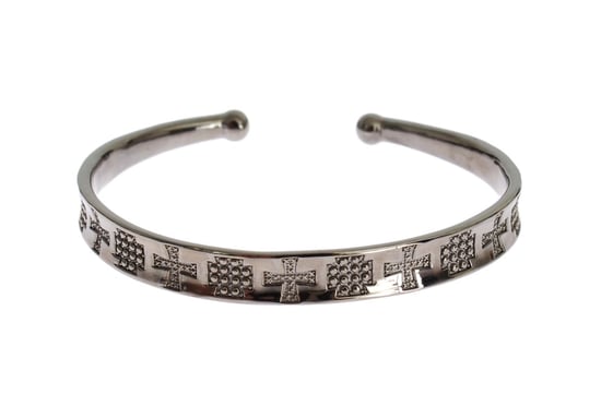 Nialaya Graues Rhodium 925 Silber Armreif - Image 1