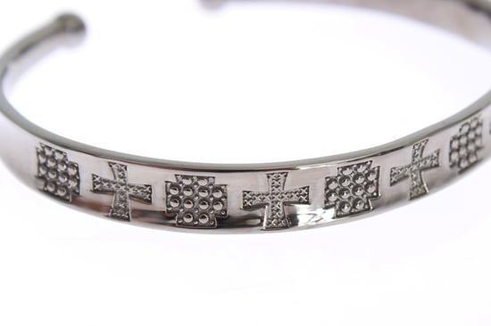 Nialaya Graues Rhodium 925 Silber Armreif - Image 3