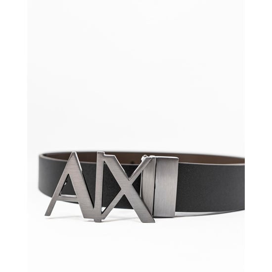 Armani Exchange Schwarzer Leder Regular Gürtel - Image 2