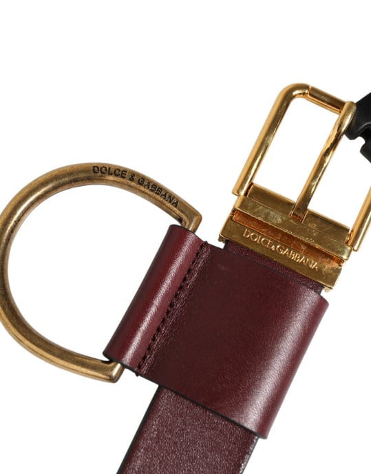 Dolce & Gabbana Brauner Schlüsselring Clip Befestigungen Schnallen Gürtel - Image 4