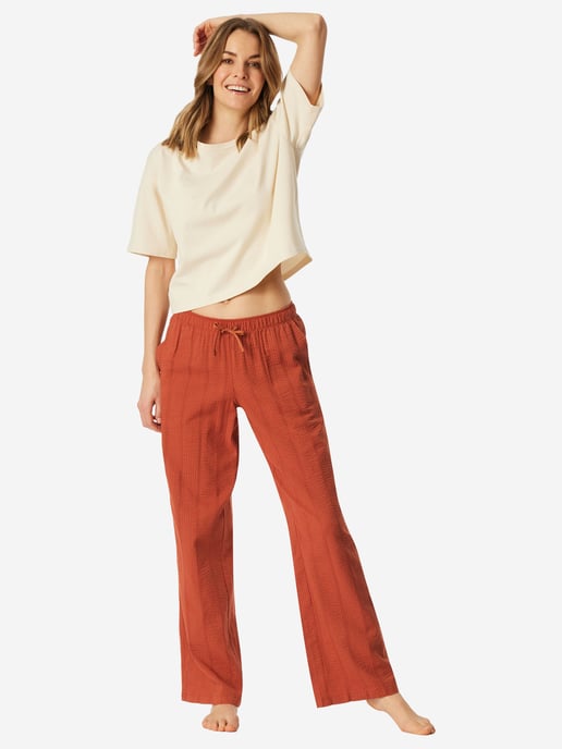 Schiesser Damen Pyjamahose Mix RelaxSchlafhose, Nacht Hose, Loungehose - Image 4