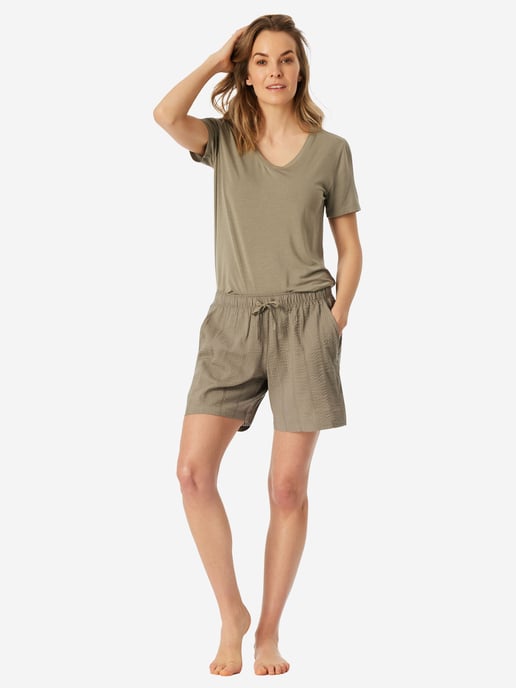 Schiesser Damen Pyjamahose Mix RelaxSchlafhose, Nacht Hose, Loungehose - Image 4