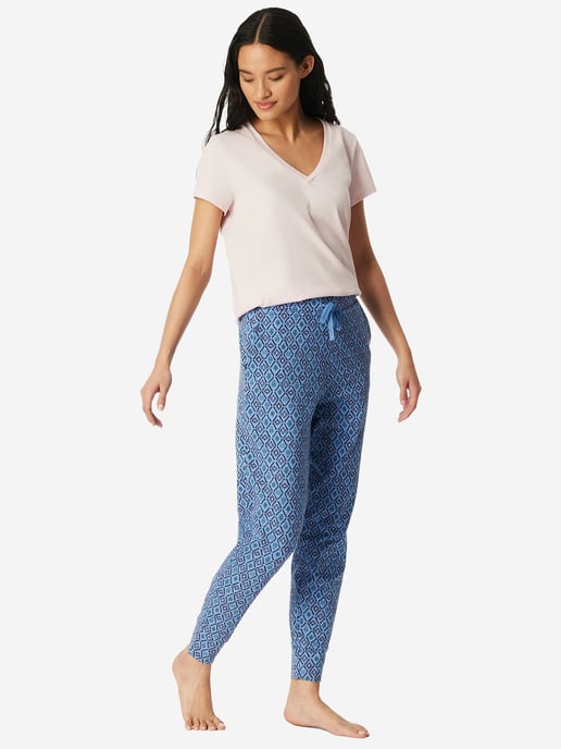 Schiesser Damen Pyjamahose Mix RelaxSchlafhose, Nacht Hose, Loungehose - Image 4
