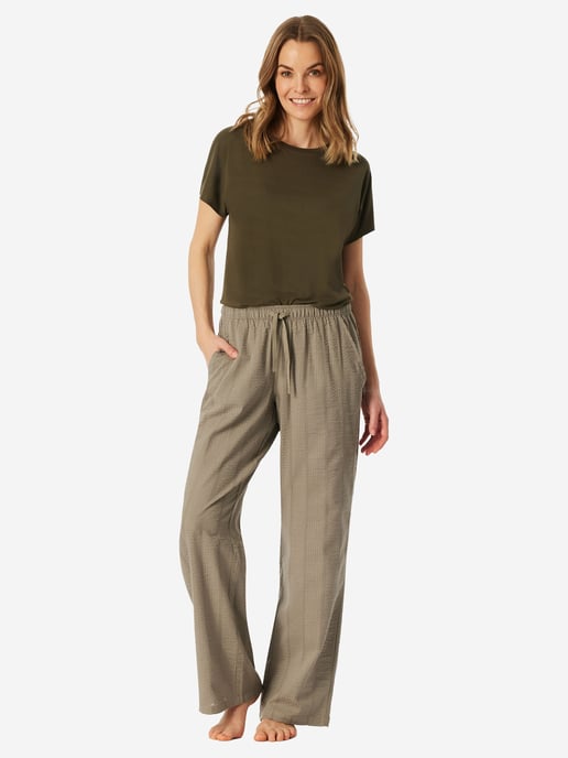Schiesser Damen Pyjamahose Mix RelaxSchlafhose, Nacht Hose, Loungehose - Image 4