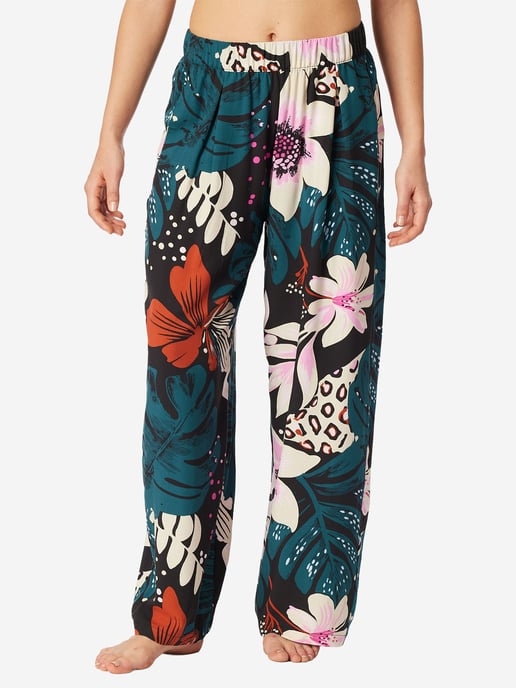Schiesser Damen Pyjamahose Mix RelaxSchlafhose, Nacht Hose, Loungehose - Image 2