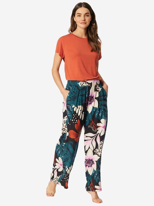 Schiesser Damen Pyjamahose Mix RelaxSchlafhose, Nacht Hose, Loungehose - Image 4