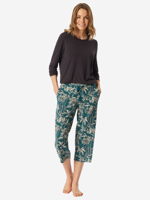 Schiesser Damen Pyjamahose Mix RelaxSchlafhose, Nacht Hose, Loungehose - Image 2