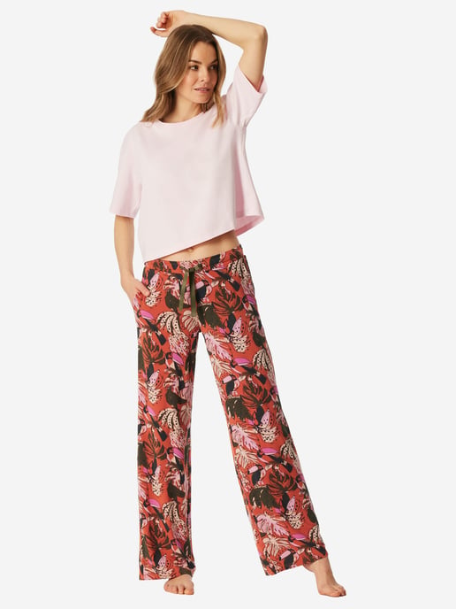 Schiesser Damen Pyjamahose Mix RelaxSchlafhose, Nacht Hose, Loungehose - Image 4