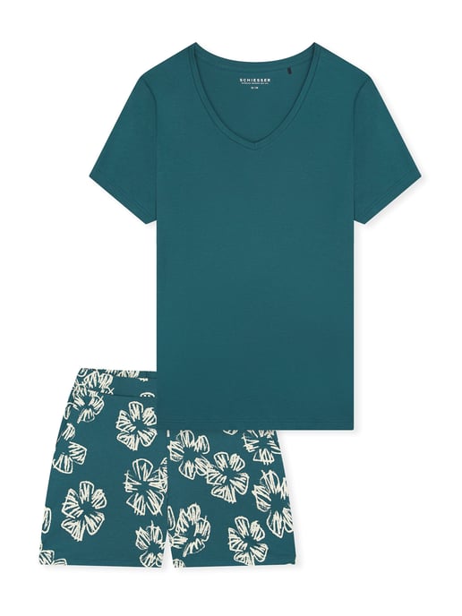 Schiesser Damen Pyjama ModernSchlafanzug, Pyjama Set, Nachtwäsche - Image 1