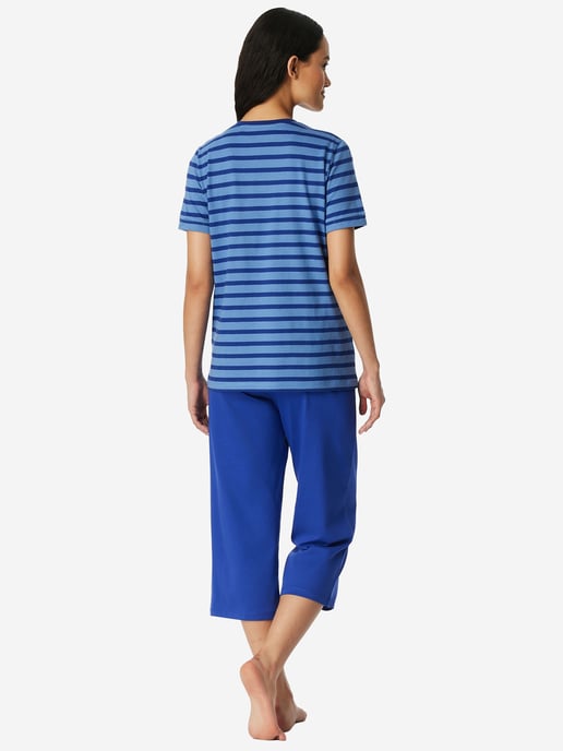 Schiesser Damen Pyjama Casual EssentialsSchlafanzug, Pyjama Set, Nachtwäsche - Image 3