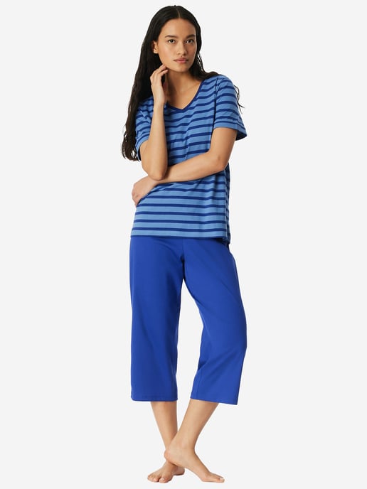 Schiesser Damen Pyjama Casual EssentialsSchlafanzug, Pyjama Set, Nachtwäsche - Image 4