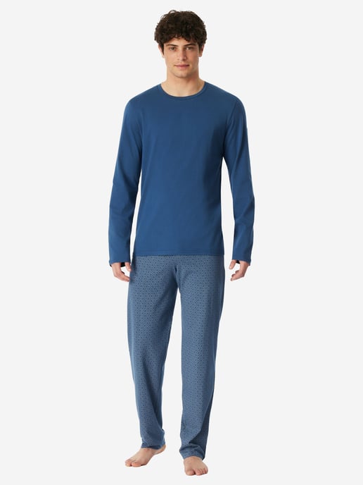 Schiesser Herren Pyjama Casual EssentialsSchlafanzug, Pyjama Set, Nachtwäsche - Image 2