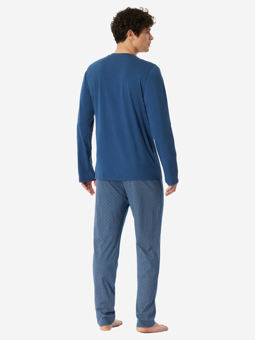 Schiesser Herren Pyjama Casual EssentialsSchlafanzug, Pyjama Set, Nachtwäsche - Image 3