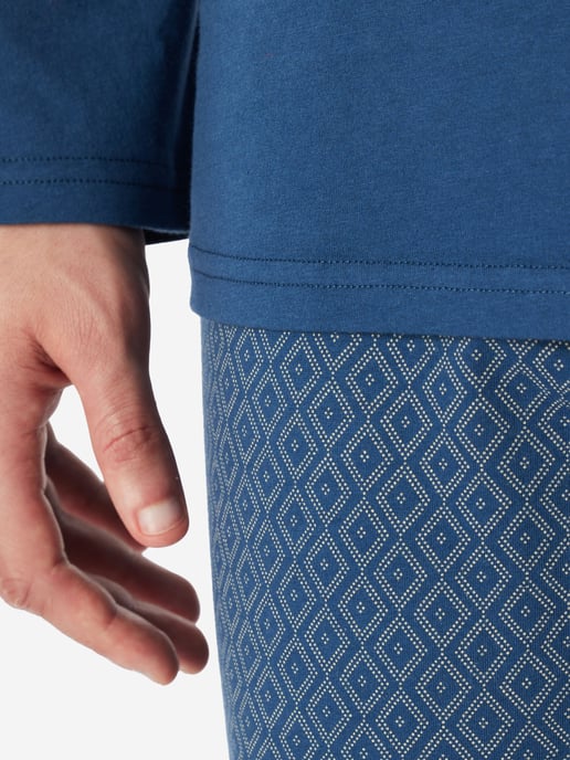 Schiesser Herren Pyjama Casual EssentialsSchlafanzug, Pyjama Set, Nachtwäsche - Image 5