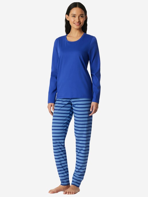 Schiesser Damen Pyjama Casual EssentialsSchlafanzug, Pyjama Set, Nachtwäsche - Image 2