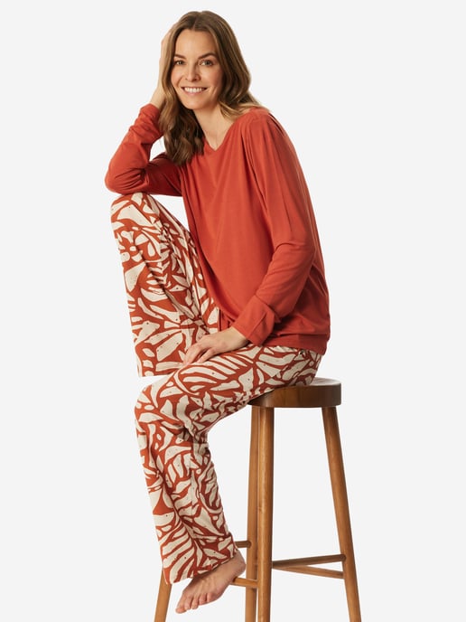 Schiesser Damen Pyjama Selected PremiumSchlafanzug, Pyjama Set, Nachtwäsche - Image 4