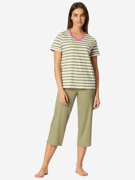 Schiesser Damen Pyjama Casual EssentialsSchlafanzug, Pyjama Set, Nachtwäsche - Image 2