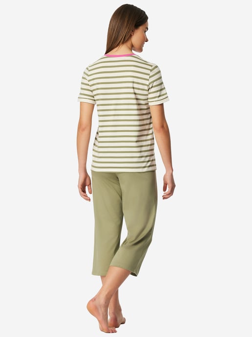 Schiesser Damen Pyjama Casual EssentialsSchlafanzug, Pyjama Set, Nachtwäsche - Image 3