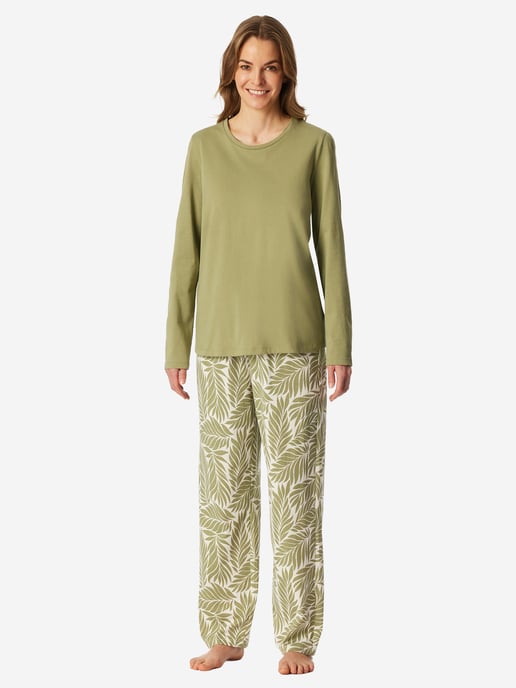 Schiesser Damen Pyjama Comfort EssentialsSchlafanzug, Pyjama Set, Nachtwäsche - Image 2