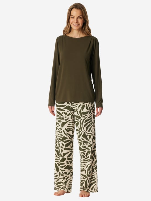 Schiesser Damen Pyjama Selected PremiumSchlafanzug, Pyjama Set, Nachtwäsche - Image 4