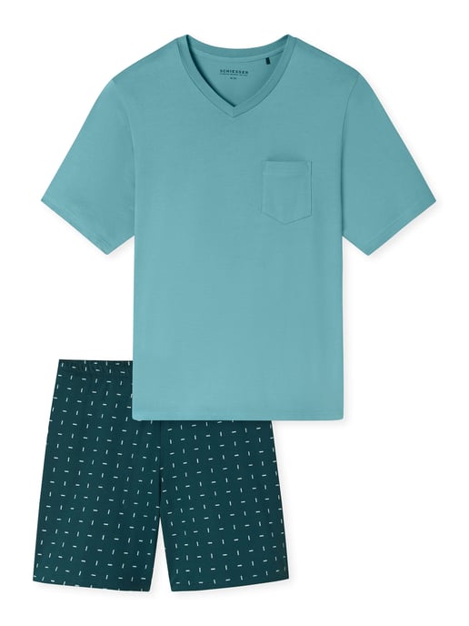 Schiesser Herren Pyjama Comfort EssentialsSchlafanzug, Pyjama Set, Nachtwäsche - Image 1