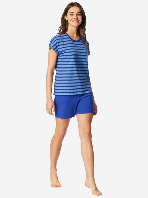 Schiesser Damen Pyjama Casual EssentialsSchlafanzug, Pyjama Set, Nachtwäsche - Image 4