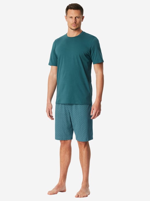 Schiesser Herren Pyjama Casual EssentialsSchlafanzug, Pyjama Set, Nachtwäsche - Image 2