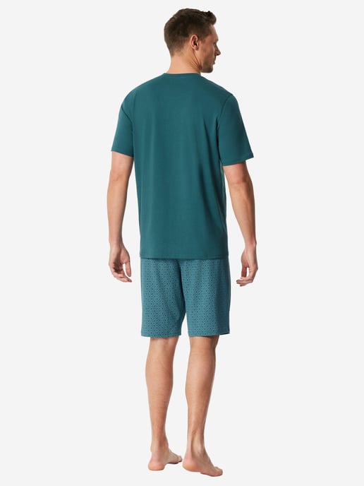 Schiesser Herren Pyjama Casual EssentialsSchlafanzug, Pyjama Set, Nachtwäsche - Image 3