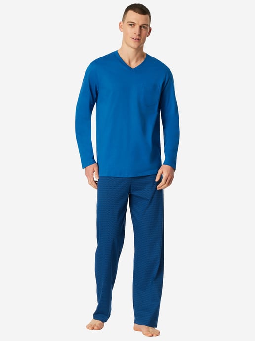 Schiesser Herren Pyjama Comfort EssentialsSchlafanzug, Pyjama Set, Nachtwäsche - Image 2
