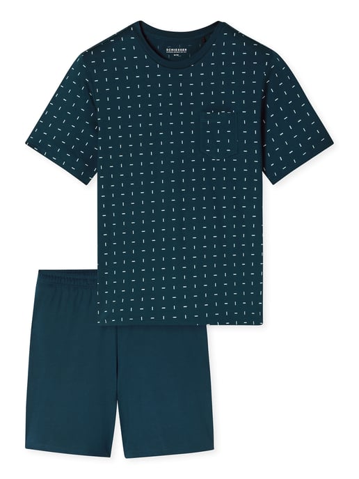 Schiesser Herren Pyjama Comfort EssentialsSchlafanzug, Pyjama Set, Nachtwäsche - Image 1