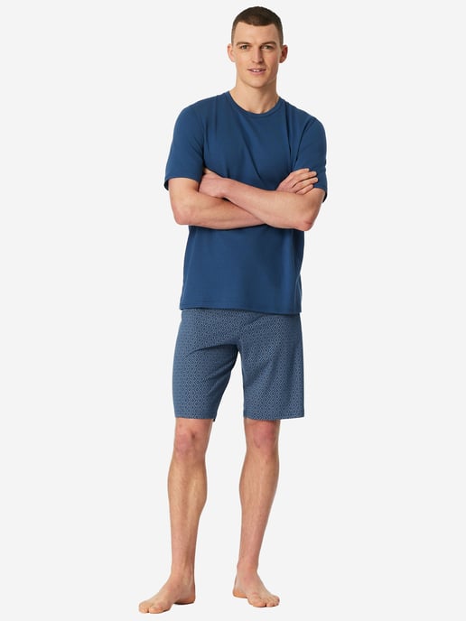 Schiesser Herren Pyjama Casual EssentialsSchlafanzug, Pyjama Set, Nachtwäsche - Image 4