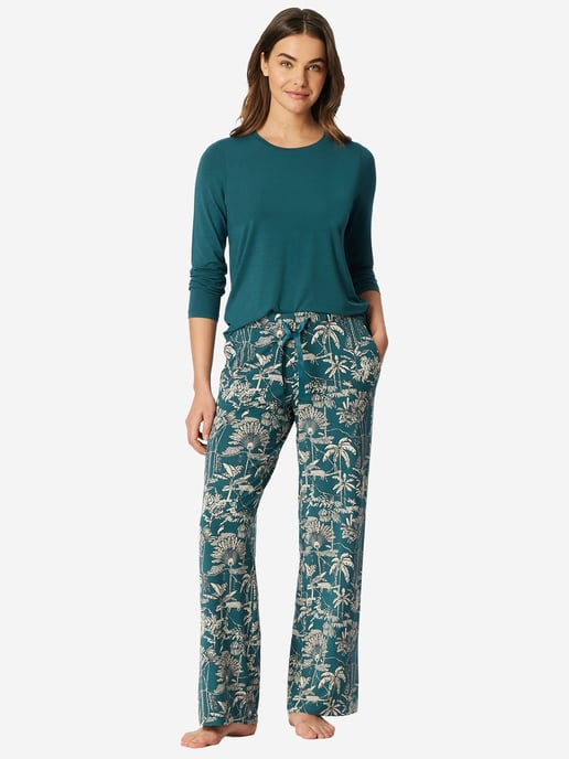Schiesser Damen Pyjamahose Mix RelaxSchlafhose, Nacht Hose, Loungehose - Image 4