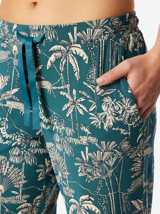 Schiesser Damen Pyjamahose Mix RelaxSchlafhose, Nacht Hose, Loungehose - Image 5