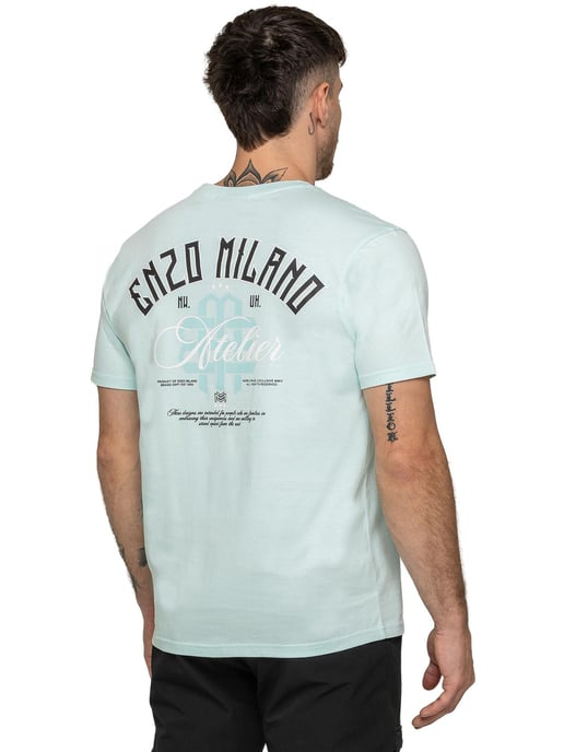 Enzo Milano | Herren Atelier Print T-Shirt - Image 2