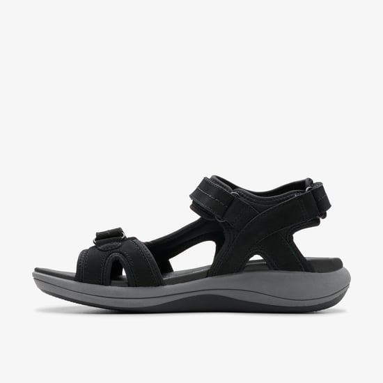 Mira Freie Schwarze Nubuk-Sandalen - Image 2