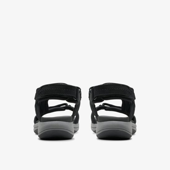 Mira Freie Schwarze Nubuk-Sandalen - Image 5