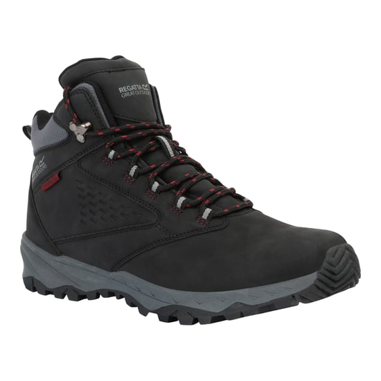 Regatta - Herren Wanderstiefel "Amble" (Schwarz/Tomatenrot) - Image 1