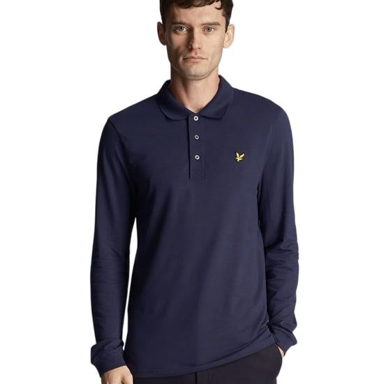 Lyle & Scott - Poloshirt für Herren, Langärmlig (Dunkles Marineblau) - Image 3