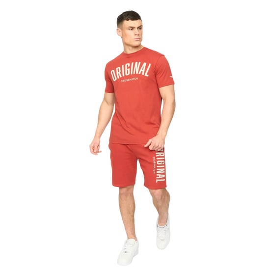 Crosshatch - "Kensby" Shorts für Herren (Rot) - Image 4