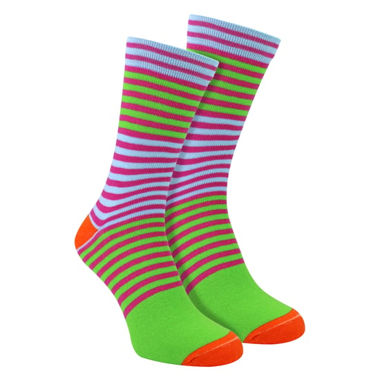 Mencap Herren Lustige Baumwollsocken | Bunte Gestreifte Slogan Spaßgeschenk - Image 1