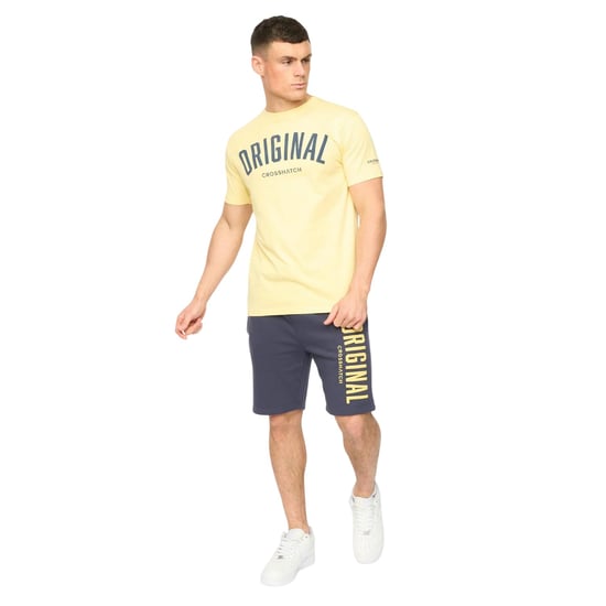 Crosshatch - "Kensby" T-Shirt für Herren (Gelb) - Image 4